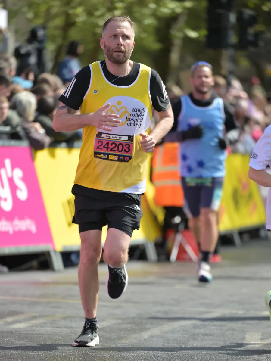 David running the London Landmarks Half Marathon