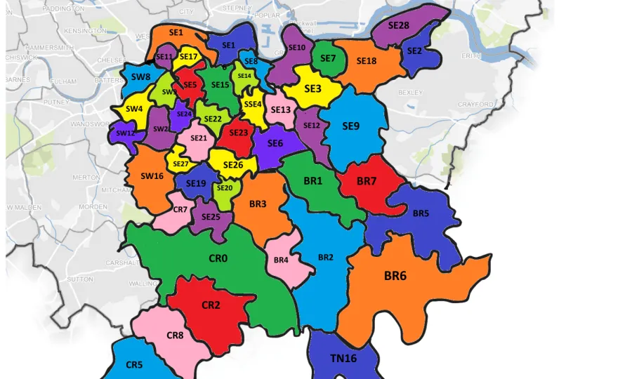 Face-to-face fundraising map
