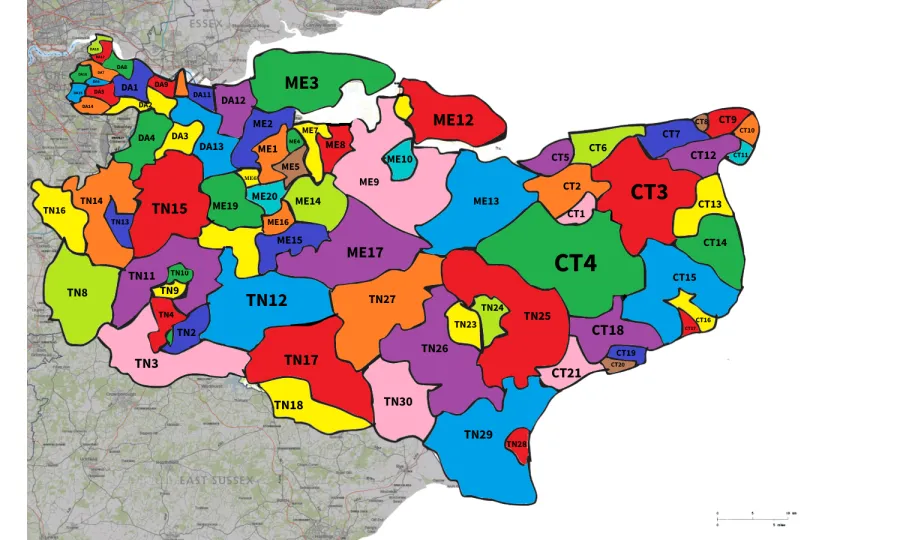 Face-to-face fundraising map