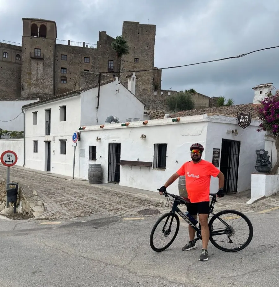 Kevin on a bike ride