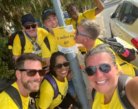 Debra and her team from last year's Great Hospital Hike