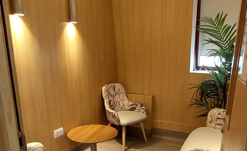 A picture of the quiet room