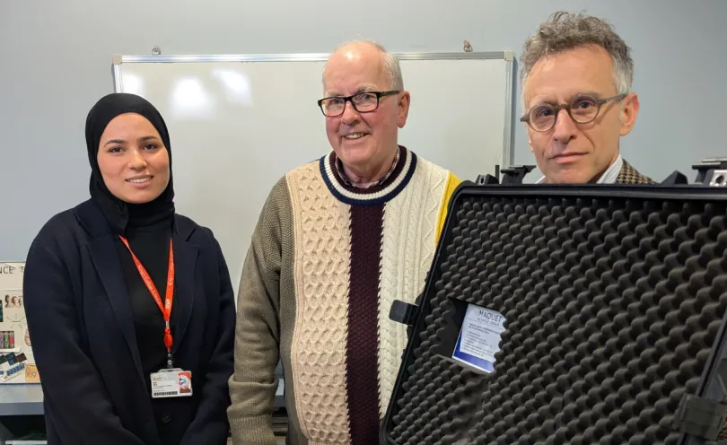 Ralph and team with the Cardiohelp machine