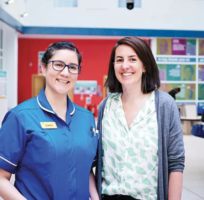Picture of two hospital staff 