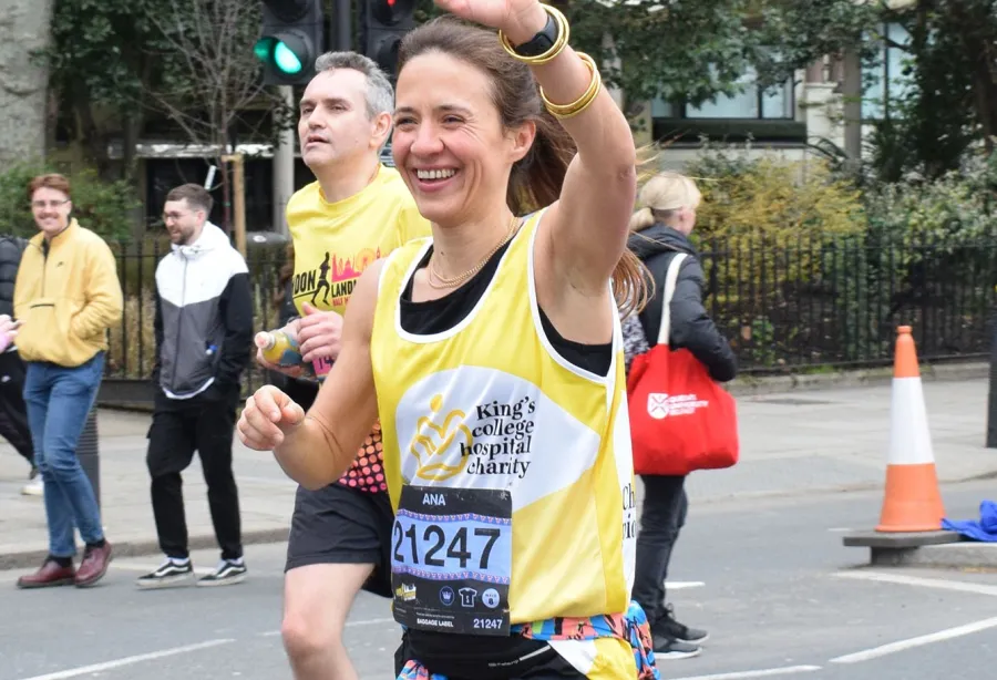 Runner at the London Landmarks Half Marathon