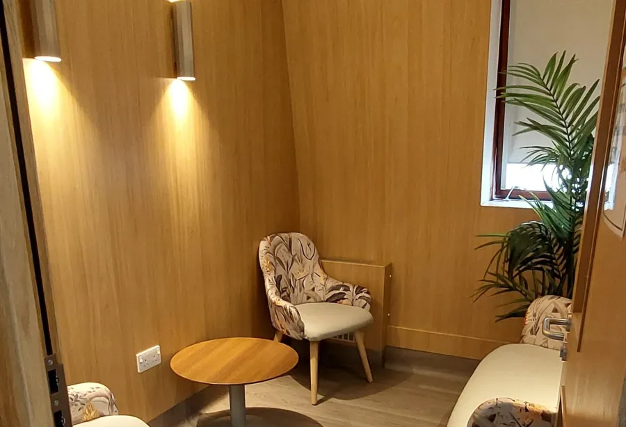 A picture of the quiet room